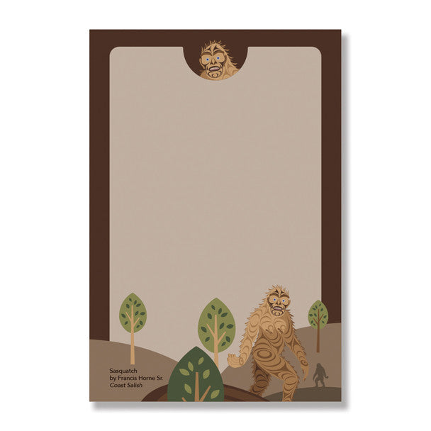 Notepad - Sasquatch by Francis Horne Sr.