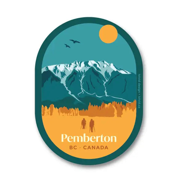 BC Sticker- Mount Currie in Pemberton by Ivivid Design