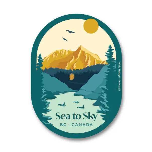 BC Sticker- Sea To Sky by Ivivid Design