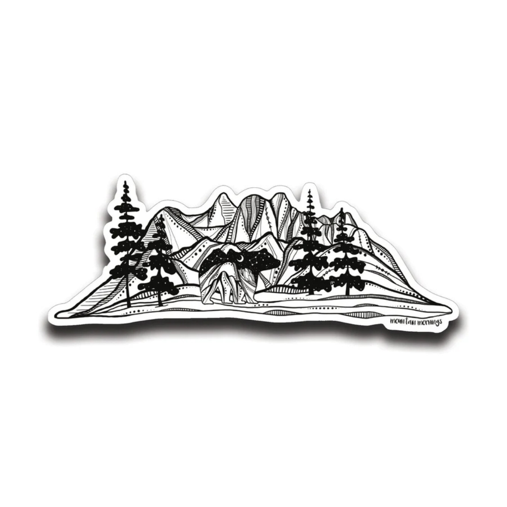 Outdoor Vinyl Sticker - Bear & Mountain by Mountain Mornings