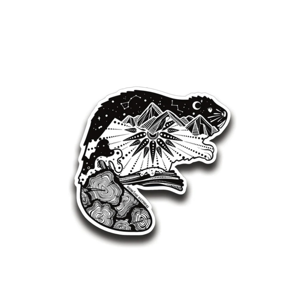 Outdoor Vinyl Sticker - Beaver by Mountain Mornings