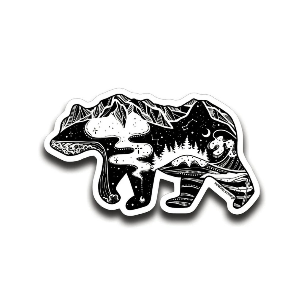 Outdoor Vinyl Sticker - Black Bear by Mountain Mornings