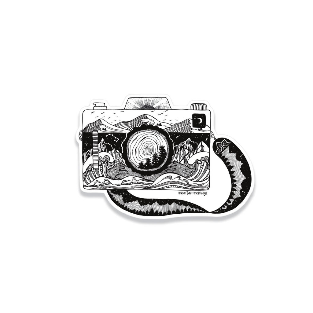 Outdoor Vinyl Sticker - Camera by Mountain Mornings