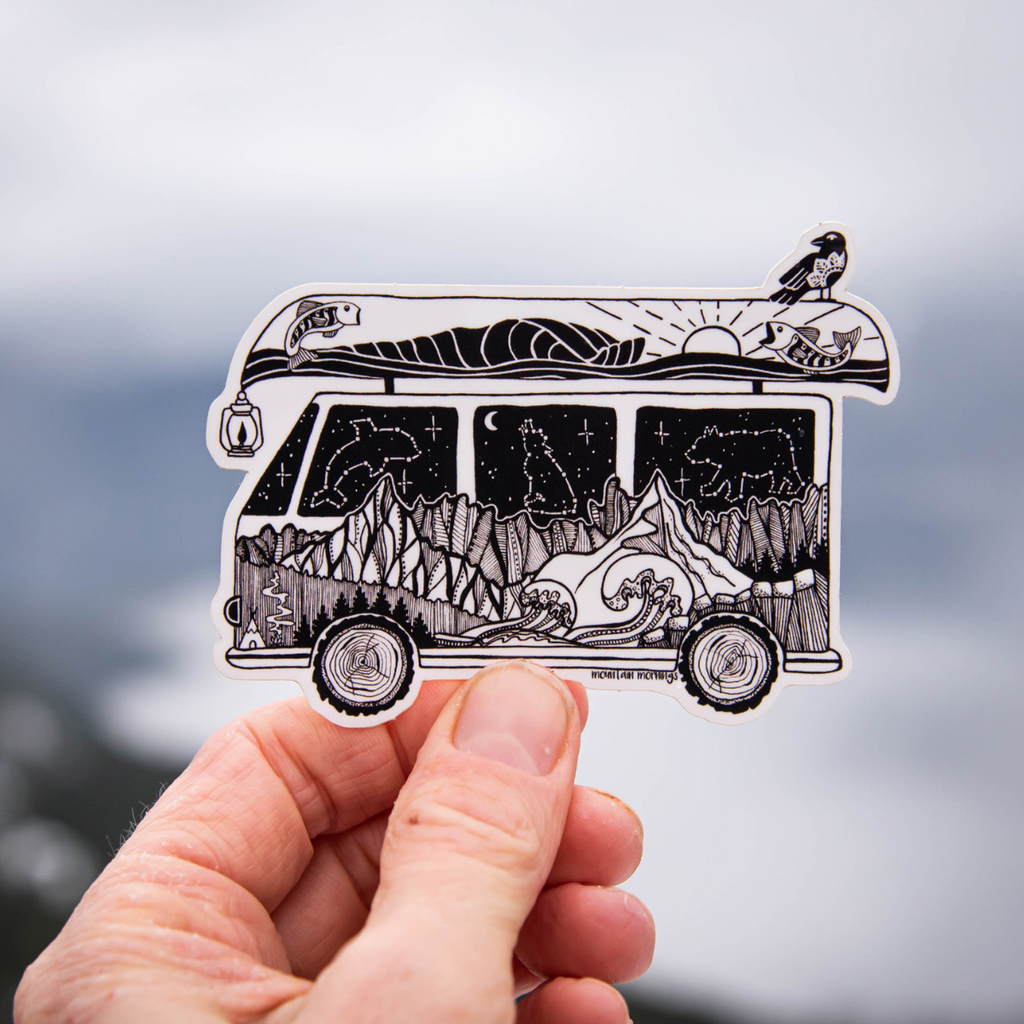 Outdoor Vinyl Sticker - Camper Van by Mountain Mornings
