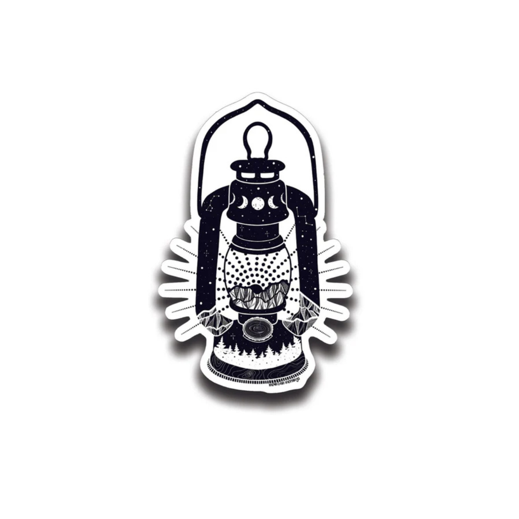 Outdoor Vinyl Sticker - Camping Lantern by Mountain Mornings