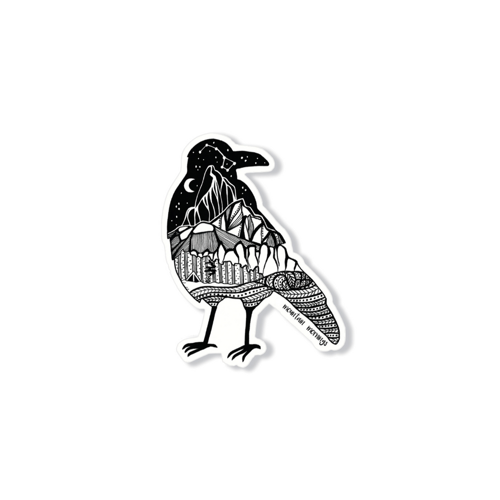 Outdoor Vinyl Sticker - Crow by Mountain Mornings
