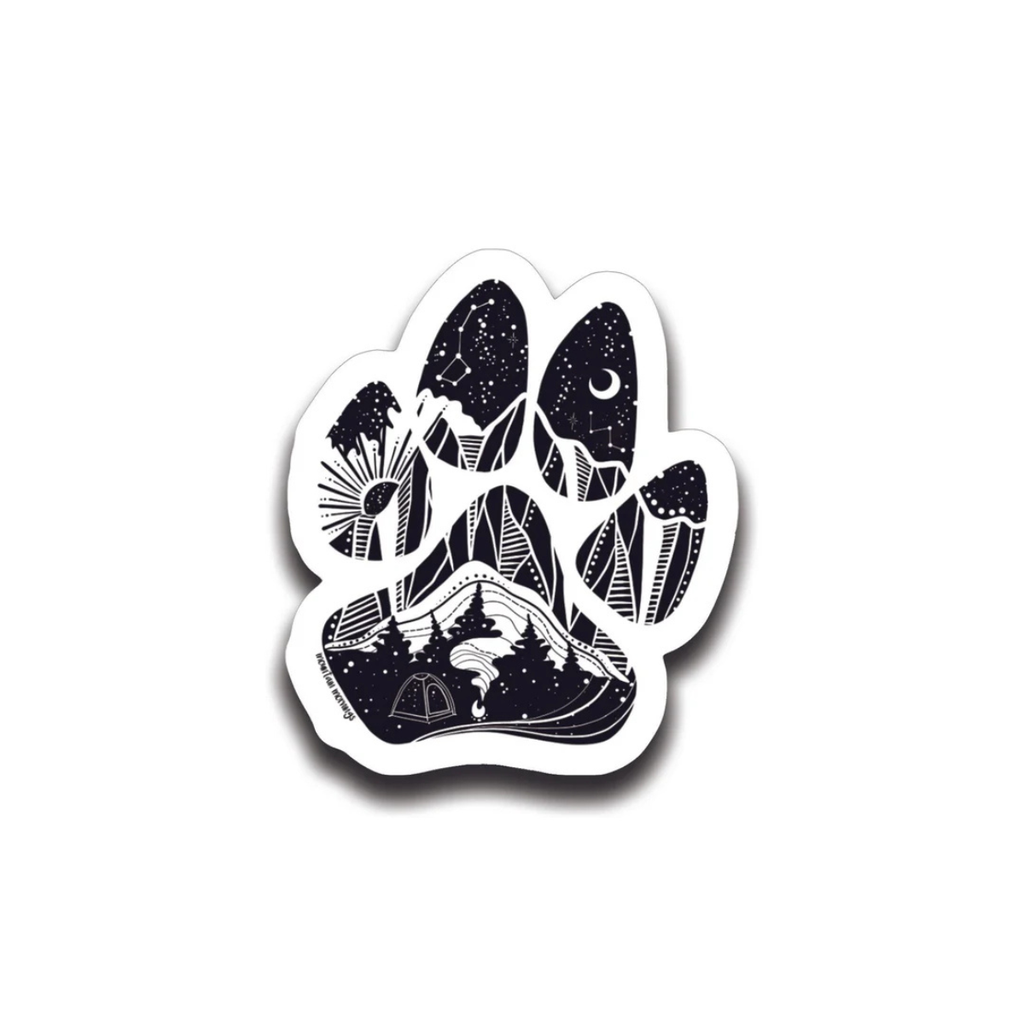 Outdoor Vinyl Sticker - Dog Paw by Mountain Mornings