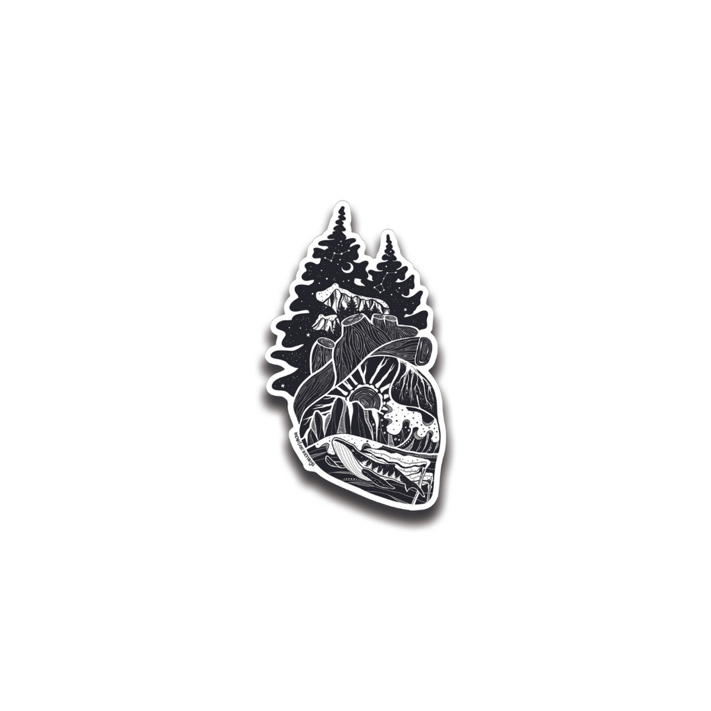 Outdoor Vinyl Sticker - Forest Heart by Mountain Mornings