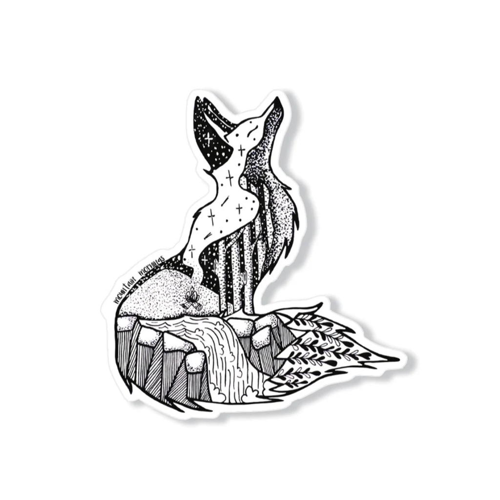 Outdoor Vinyl Sticker - Fox by Mountain Mornings