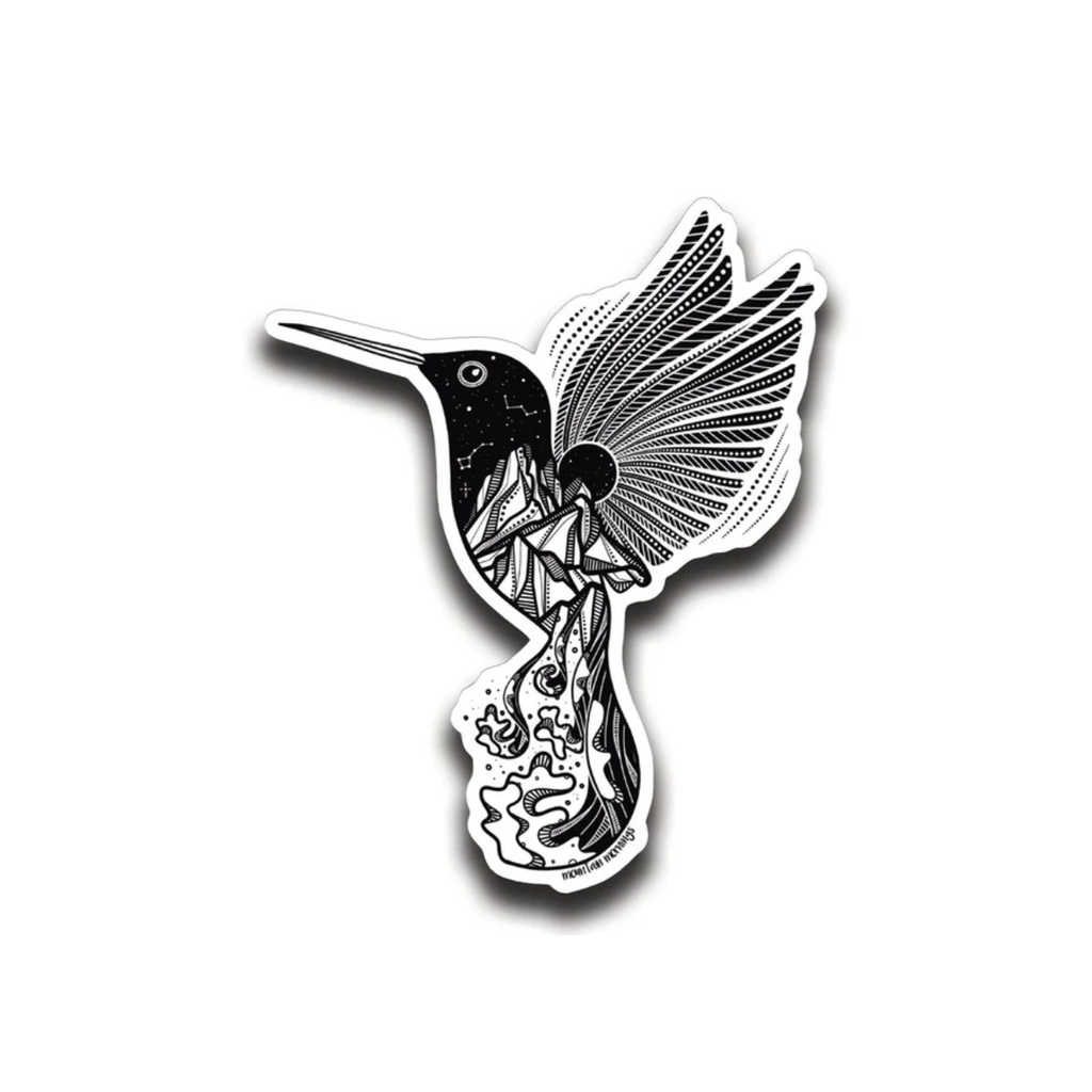 Outdoor Vinyl Sticker - Hummingbird by Mountain Mornings