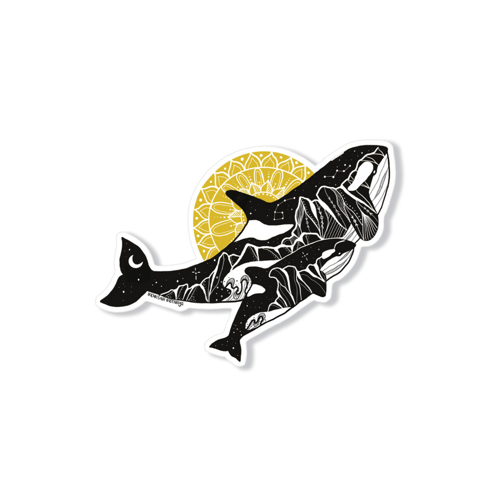 Outdoor Vinyl Sticker - Orca Baby by Mountain Mornings