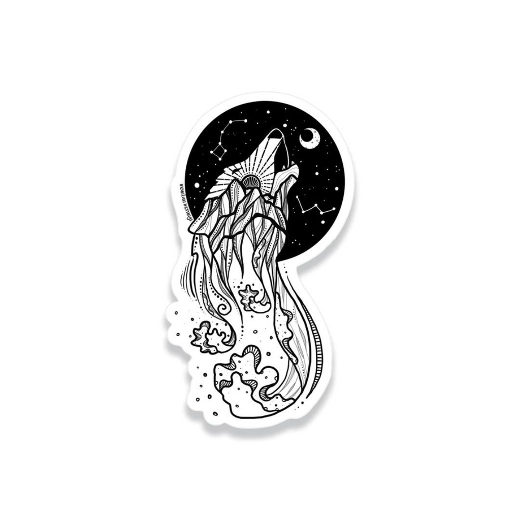 BC Sticker - Sea Wolf by Mountain Mornings