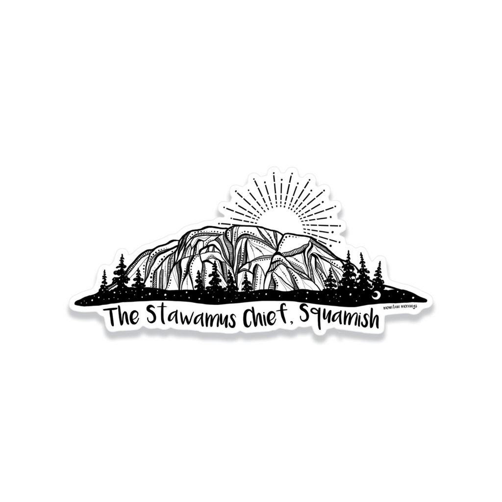 Outdoor Vinyl Sticker - Stawamus Chief of Squamish by Mountain Mornings