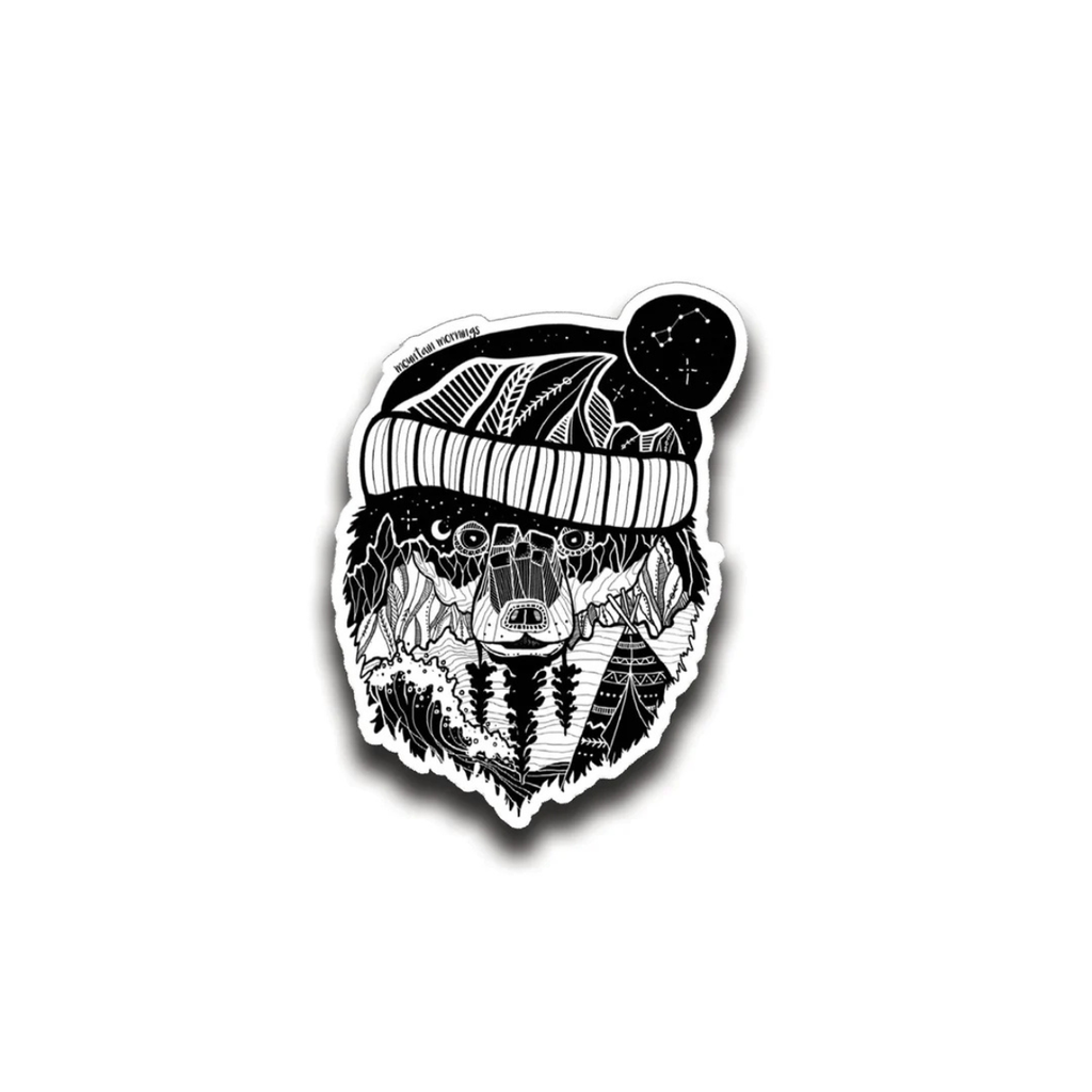 Outdoor Vinyl Sticker - Winter Bear by Mountain Mornings