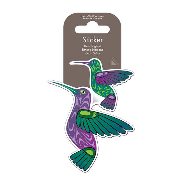 Outdoor Vinyl Sticker - Hummingbird by Simone Diamond