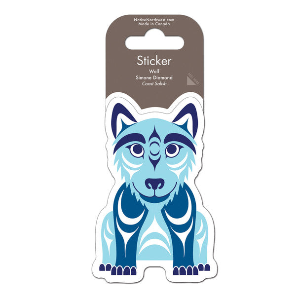 Outdoor Vinyl Sticker - Wolf by Simone Diamond