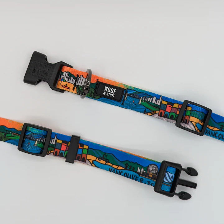 Dog Collar – Vancouver by Woof & Stuff (Medium, 1" Width)