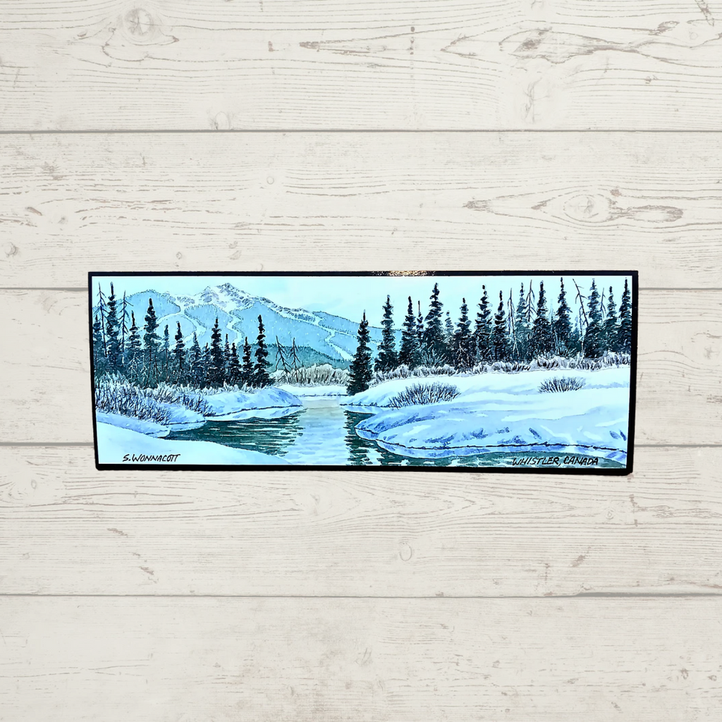 Paper Bookmark - Whistler Mountain by Shelly Wonnacott