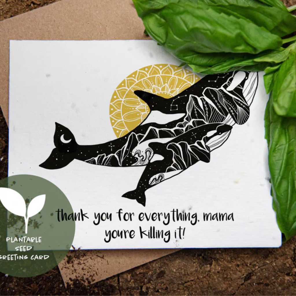 BC Art Greeting Card - Thank You For Everything Mama by Mountain Mornings (Plantable Card)