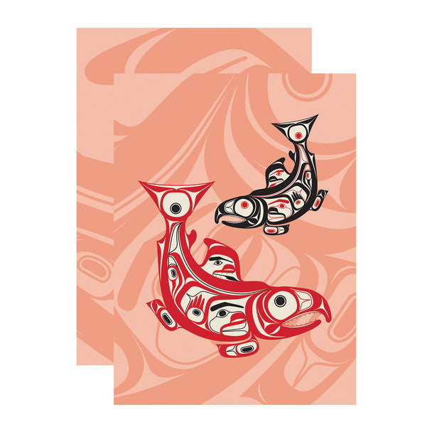 Pocket Notebook - Salmon by Corey Bulpitt (Ta’kiid Aayaa)