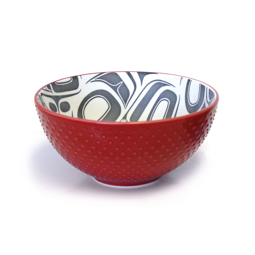 Porcelain Art Serving Bowl - Eagle Transforming by Ryan Cranmer (Medium)