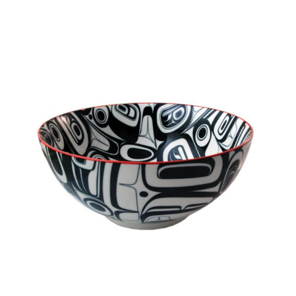 Large Porcelain Art Serving Bowl - Raven Transforming by Kelly Robinson