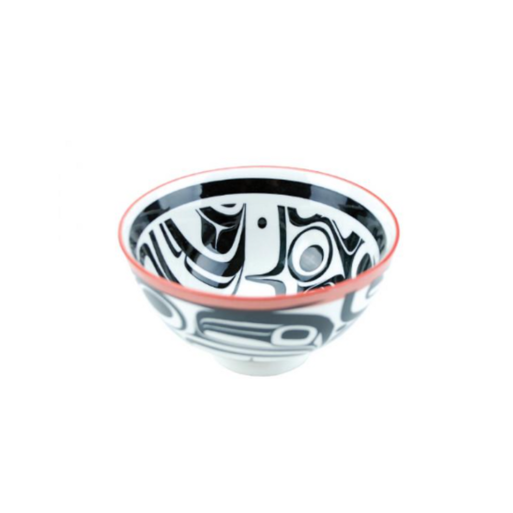 Medium Porcelain Art Bowl - Raven Transforming by Kelly Robinson