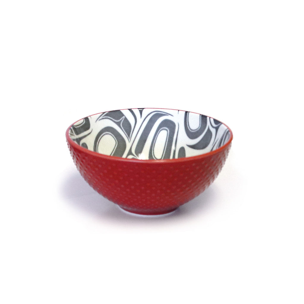 Porcelain Art Serving Bowl - Eagle Transforming by Ryan Cranmer (Small)