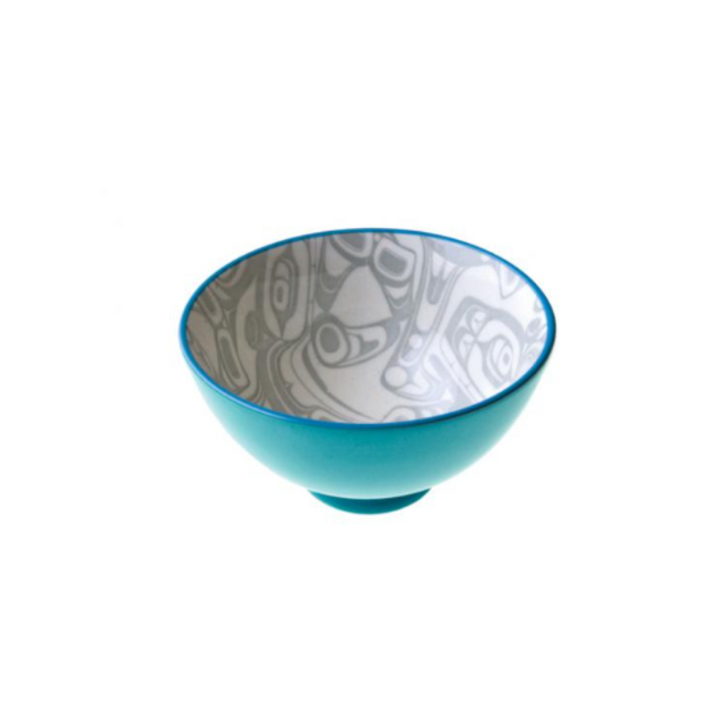 Small Porcelain Art Bowl - Orca by Kelly Robinson