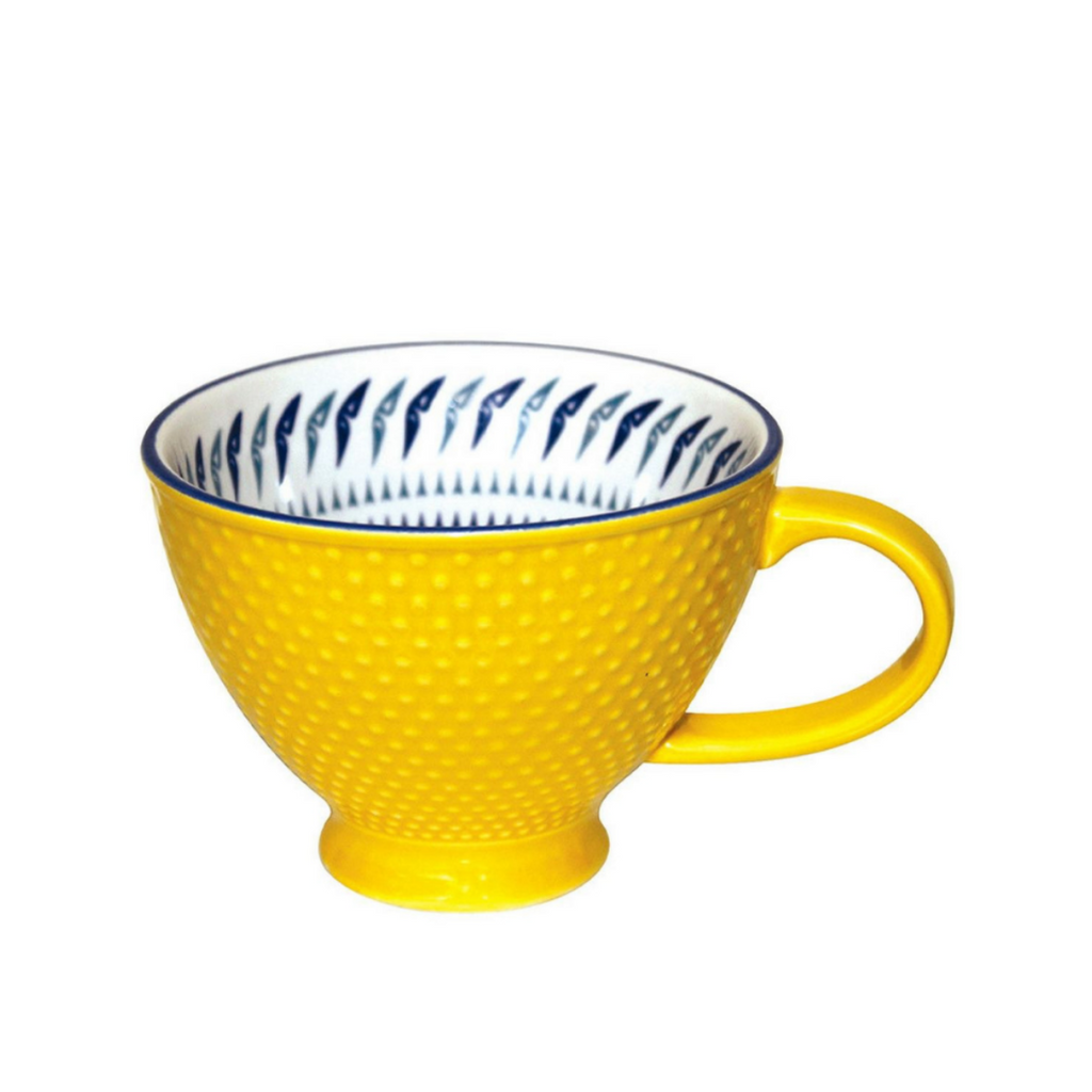 Porcelain Coffee Mug & Plate Set - Hummingbird by Maynard Johnny