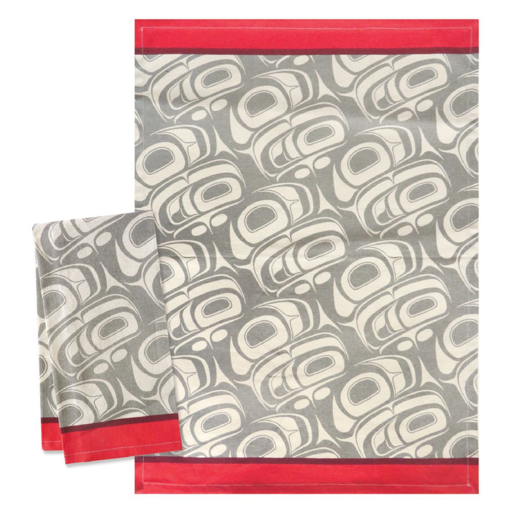 Printed Cotton Tea Towel - Eagle Transforming by Ryan Cranmer