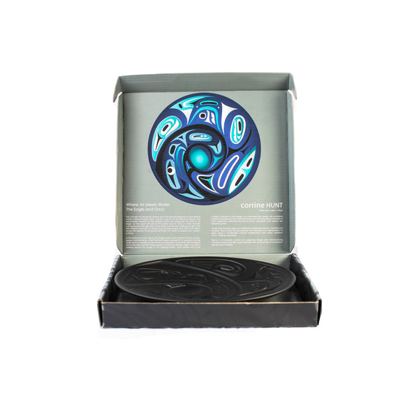 Round Panel - Orca & Eagle by Corrine Hunt (Medium)