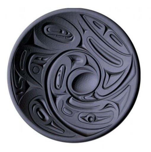 Round Panel - Orca & Eagle by Corrine Hunt (Medium)