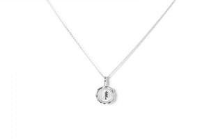 Silver Necklace with Round Pendant - Let Go by Treeline Collective (Silver)