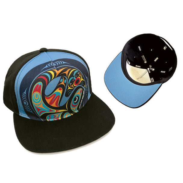 Snap Back Hat - Whale by Maynard Johnny Jr.