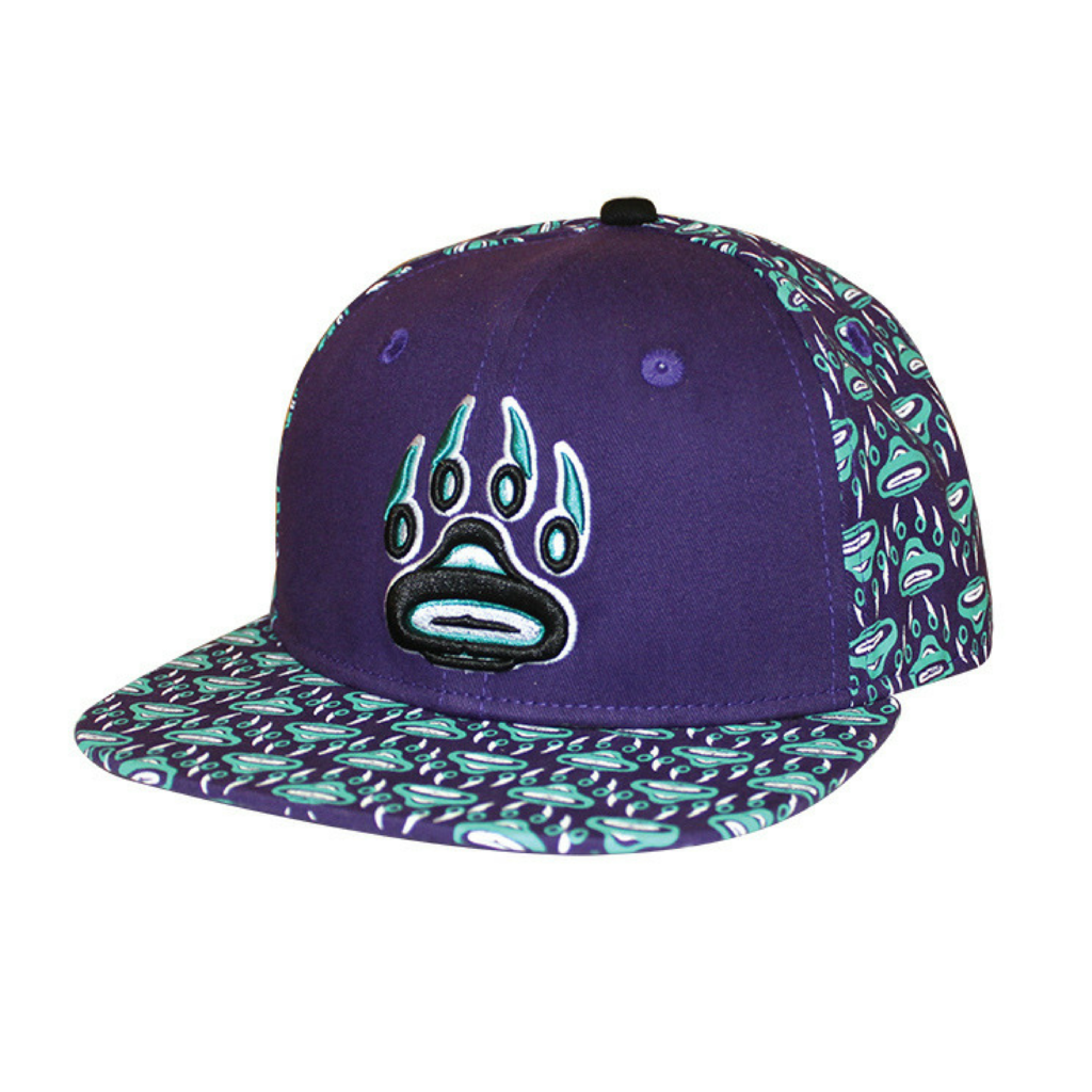 Snap Back Hat - Wolf Spirit by William Cooper-Hat-Native Northwest-[cool snap back hat]-[native design hat]-[nice snap back hat men]-All The Good Things From BC