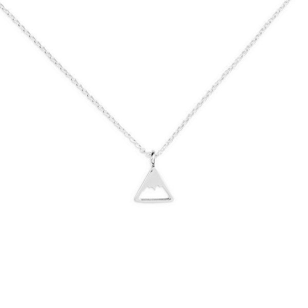 Sterling Silver Necklace - Mountain (Mini) by Treeline Collective