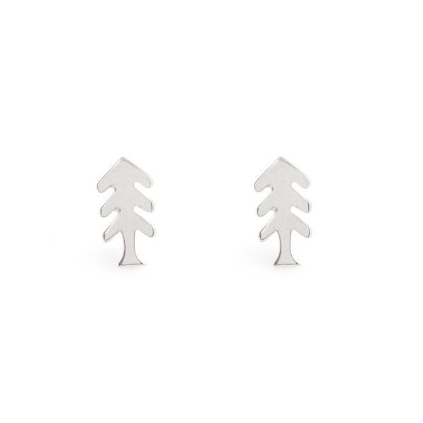 Sterling Silver Stud Earrings - Tree by Treeline Collective