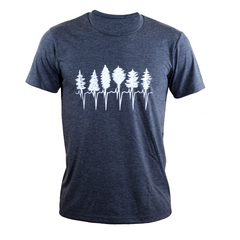 Men's T-Shirt - Treeline by Kindred Coast (Heather Charcoal