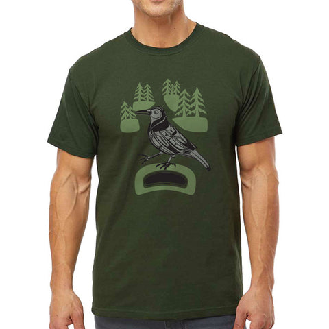 Men's T-Shirt - Crow- Walk in the Park by Paul Windsor