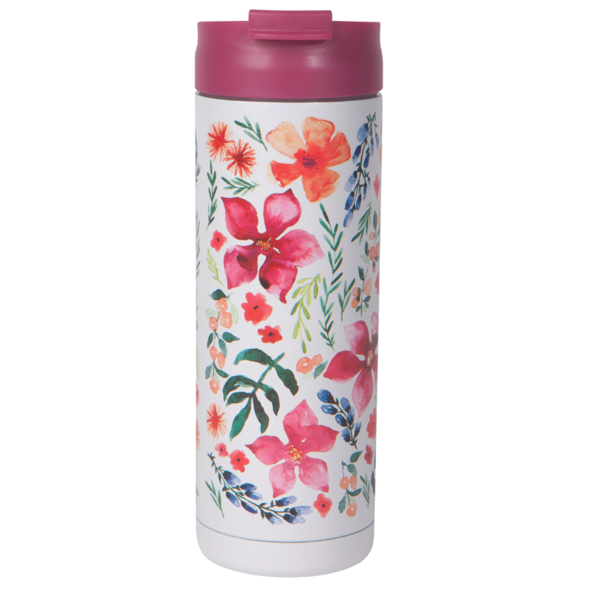 Coffee Travel Mug - Botanica-Coffee Mug-Danica Studio-[travelling mug]-[authentic native design canada]-[insulated coffee tumblers]-All The Good Things From BC