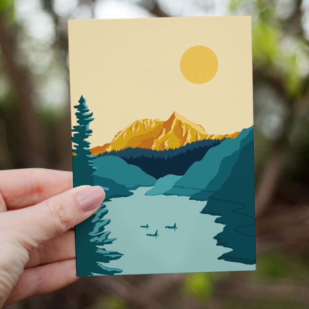 Wall Art Print -  Nch'ḵay̓ (Mt. Garibaldi) in Squamish by Ivivid Design (5x7, Paper)