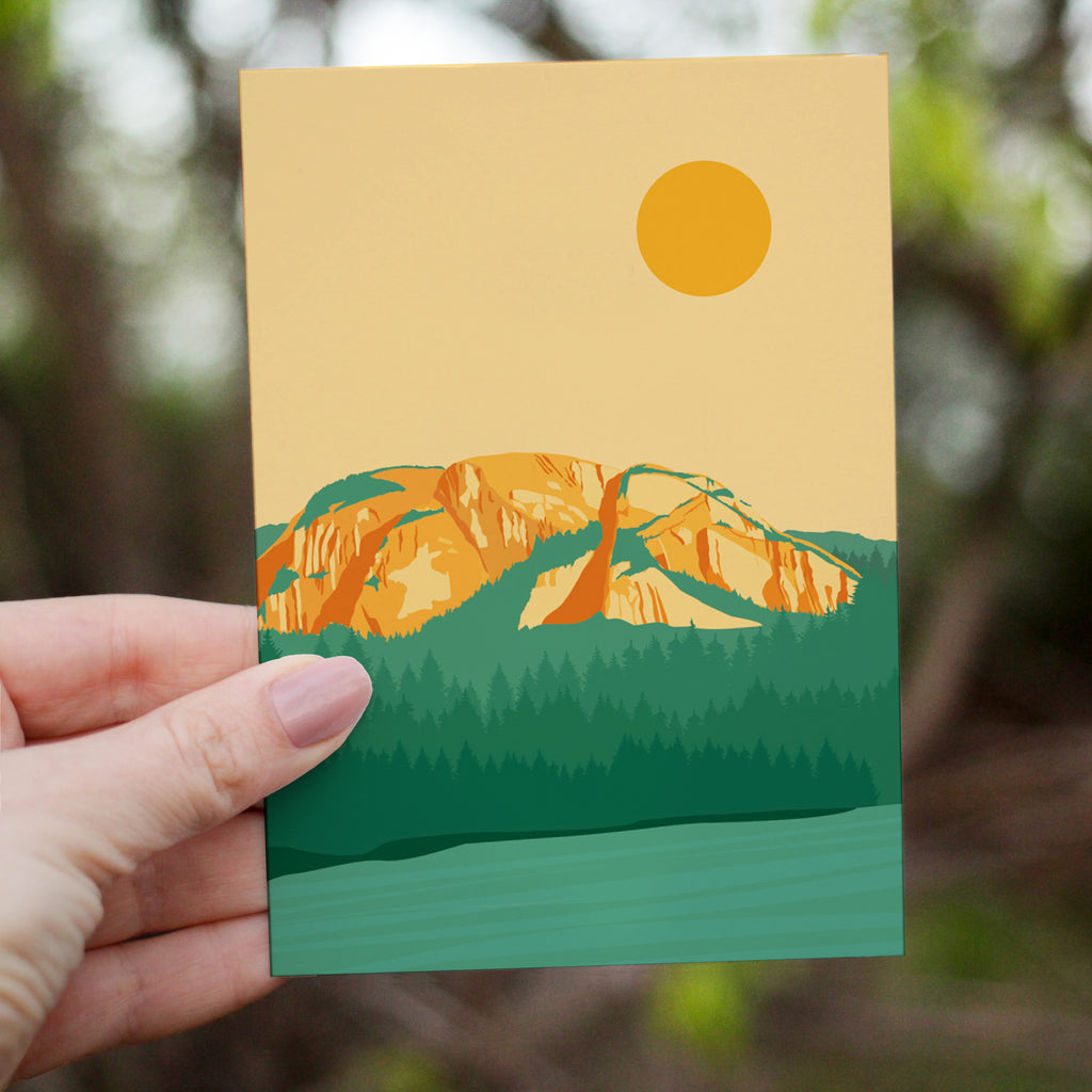 Wall Art Print -  Siy̓ám̓ Smánit (Stawamus Chief) in Squamish by Ivivid Design (5x7, Paper)