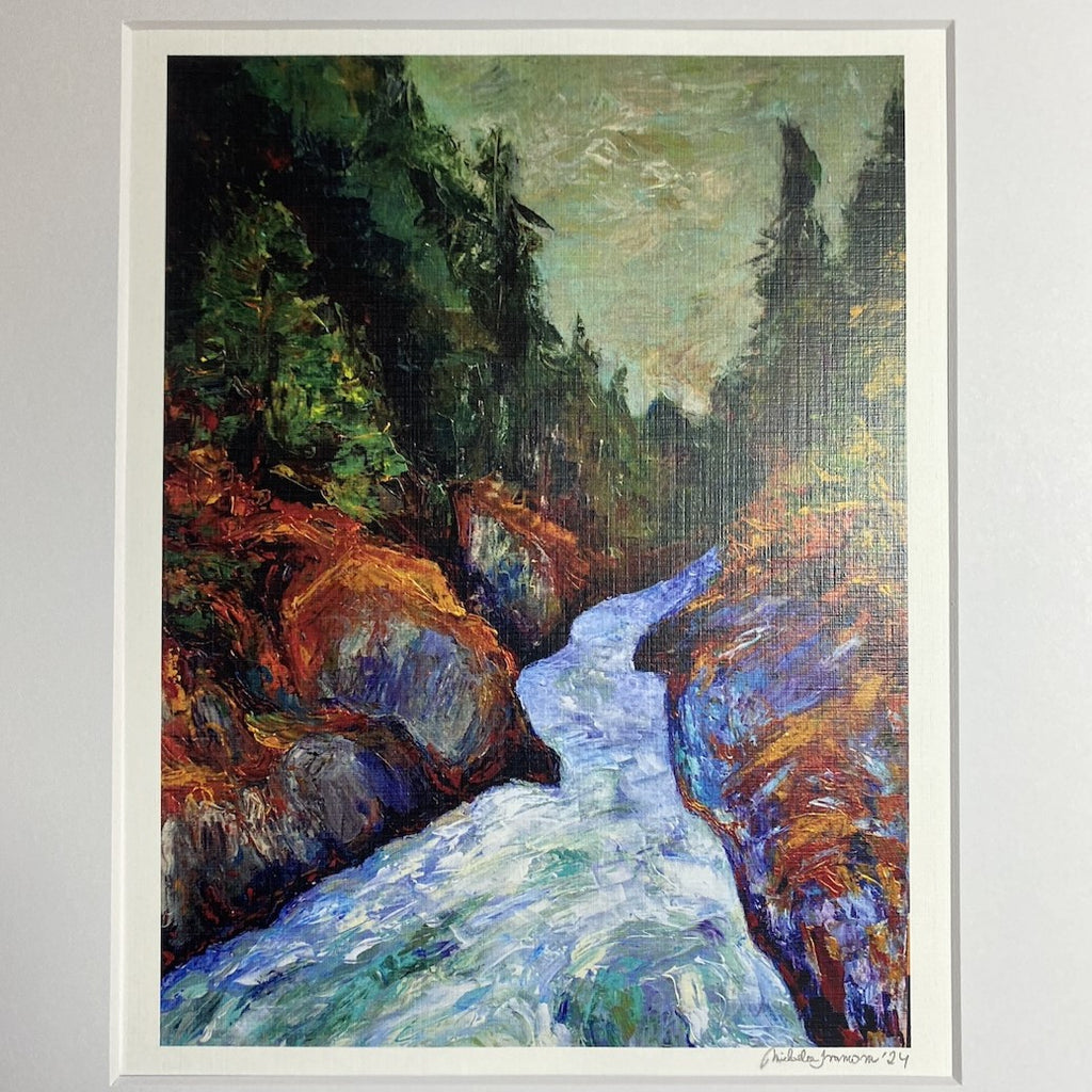 Wall Art Print - Golden Cheakamus by Michaela Ivancova (10x8, Paper with White Paper Frame)