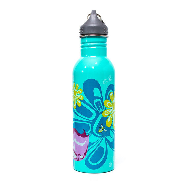 Water Bottle - Bee and Blossoms by Paul Windsor