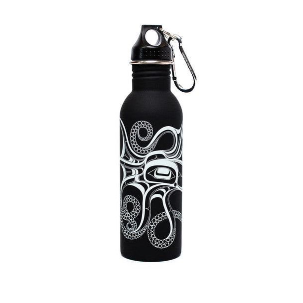 Water Bottle - Octopus (Nuu) by Ernest Swanson (Stlaay hlang'laas)
