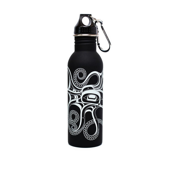 Water Bottle - Octopus by Ernest Swanson (Stlaay hlang'laas)