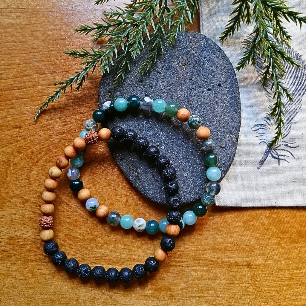 Healing Bracelet - Forest (small beads) – All The Good Things From BC