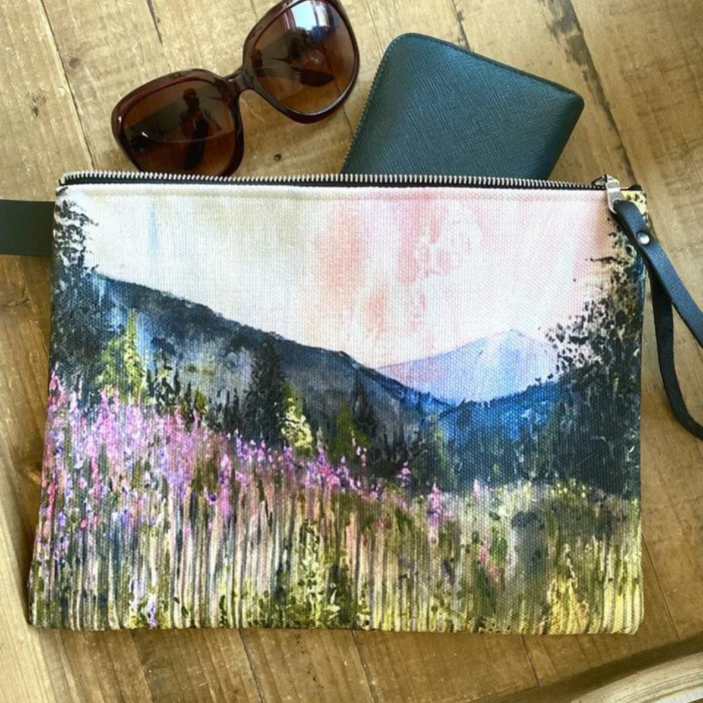 Zipper Pouch Folio - Fireweed by Heidi The Artist