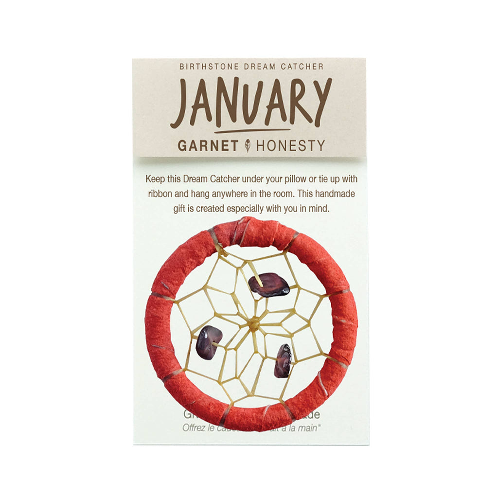 Birthstone Dream Catcher - January / Garnet (1.5")